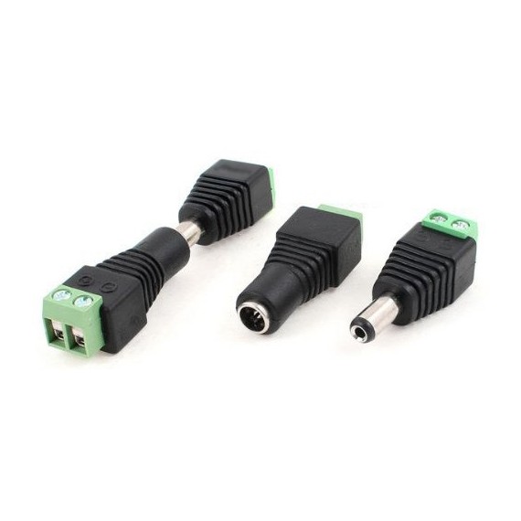 DC jack+plugg 2.1mm-5mm