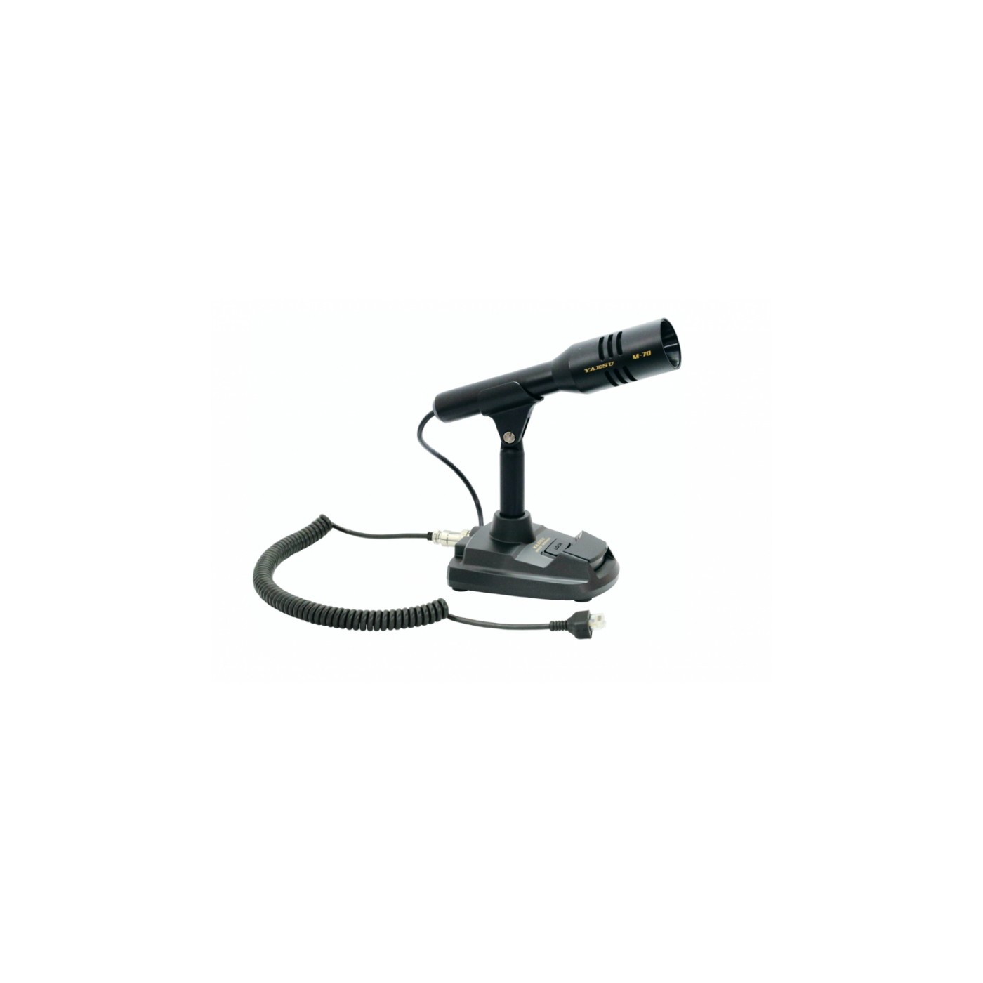 ヤエス M-70 YAESU M-70 Yaesu desktop microphone attached to FTDX10 for