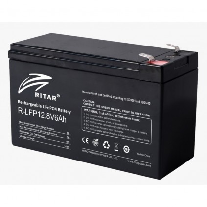 Ritar - Lifepo4 batteri 6Ah