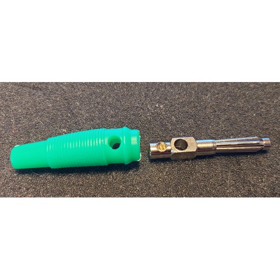 Banan plugg - han 4mm pr stk.