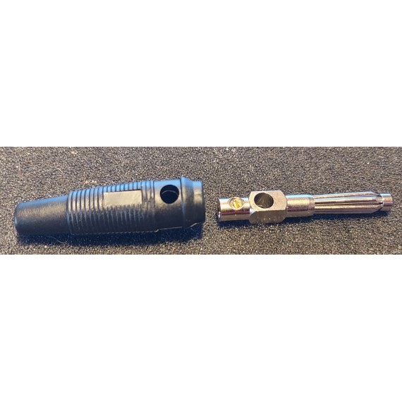 Banan plugg - han 4mm pr stk.