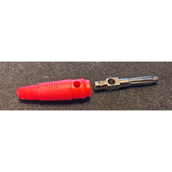 Banan plugg - han 4mm pr stk.