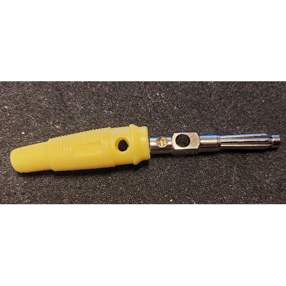 Banan plugg - han 4mm pr stk.