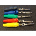 Banan plugg - han 4mm pr stk.