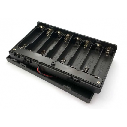 AA x 8 Batteriholder med bryter