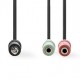 Nedis - 3,5mm 4 pin jack han -  til hun X2 3.5mm