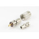 Loddeplugg rg-213 med adapter til rg58  (smelter ikke)