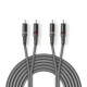 Nedis - Lydkabel RCAx2 til RCAx2 stereo