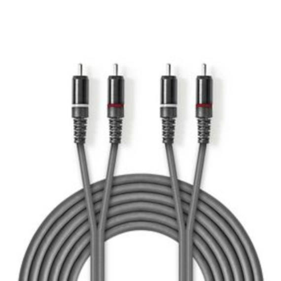 Nedis - Lydkabel RCAx2 til RCAx2 stereo