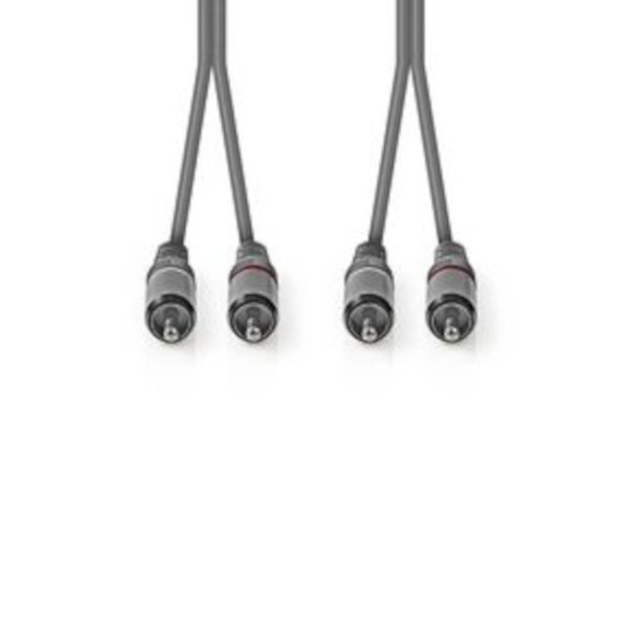 Nedis - Lydkabel RCAx2 til RCAx2 stereo