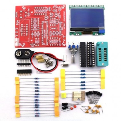Transistor tester kit, med kabinett